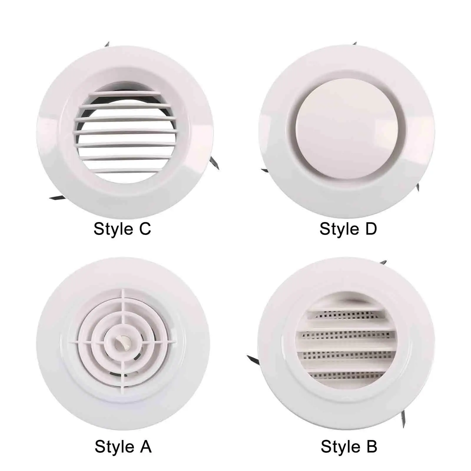 Boat Yacht RV Air Vent Grille Cover Heavy Duty 68mm Outer Diameter Universal Round Multipurpose Accessories