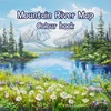 Adult Picture Book: Coloring Book Mountains and Rivers Pictures on Thick Paper The Ideal Gift for A Multi-color Pencil Art Party 2