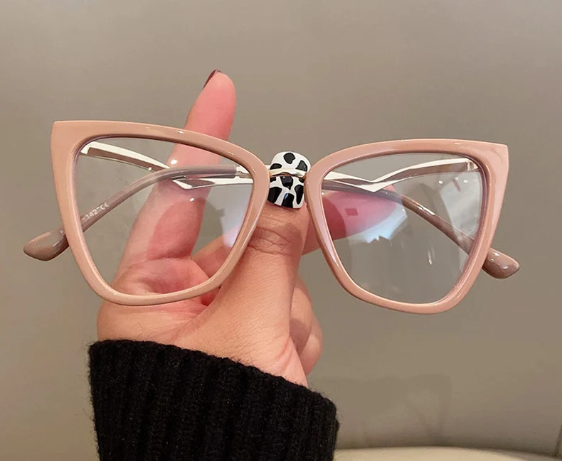 OEC CPO Mode Cat Eye Klar Myopie Brillen Rahmen Frauen Männer Transparente Linse Optische Brillen Rahmen Unisex – Detail 2