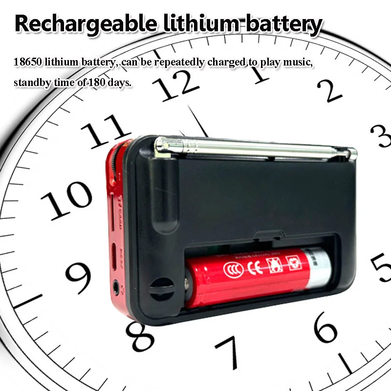 Mini Pocket FM Radio Best Reception Radios with LED Display Wireless Bluetooth Soundbar Music Player Recorder FM 76-108MHZ