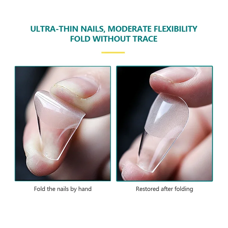 120pcs Nail Tips for Full Cover Acyclic Press on False Nails Short Almond Coffin Semi-Matt Nail Art Supplies