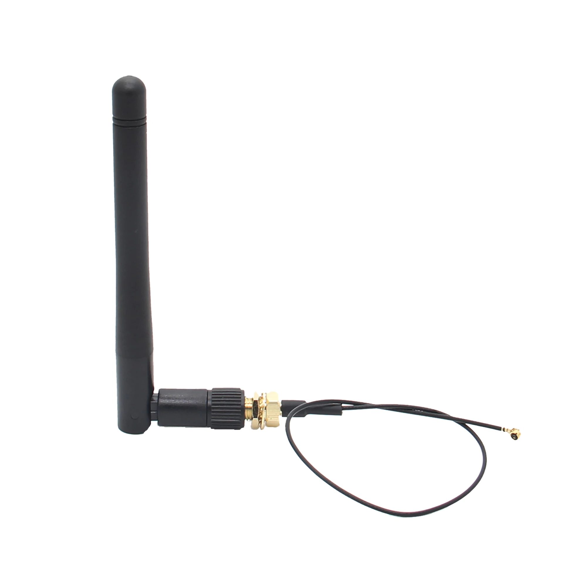 2.4GHz / 5GHz 듀얼 밴드 3dBi 글루 스틱 안테나 SMA - IPEX4 (오렌지 파이 5B용, 오렌지 파이 제로 2 / 라즈베리 파이 CM5는 지원하지 않음)