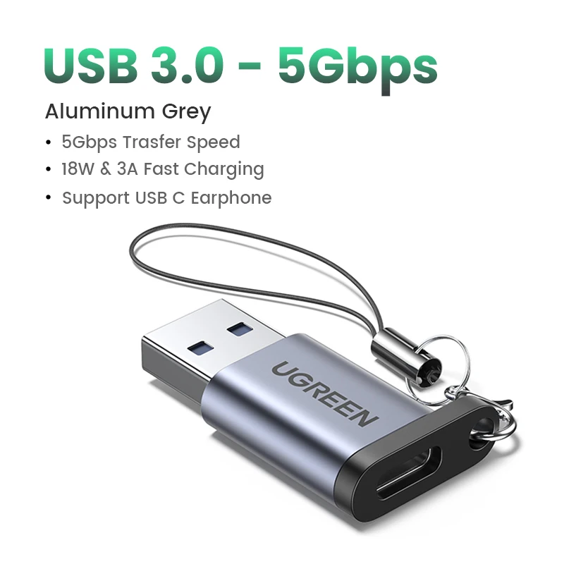 UGREEN Adaptateur USB C vers USB 3.0 Adaptateur USB C femelle vers