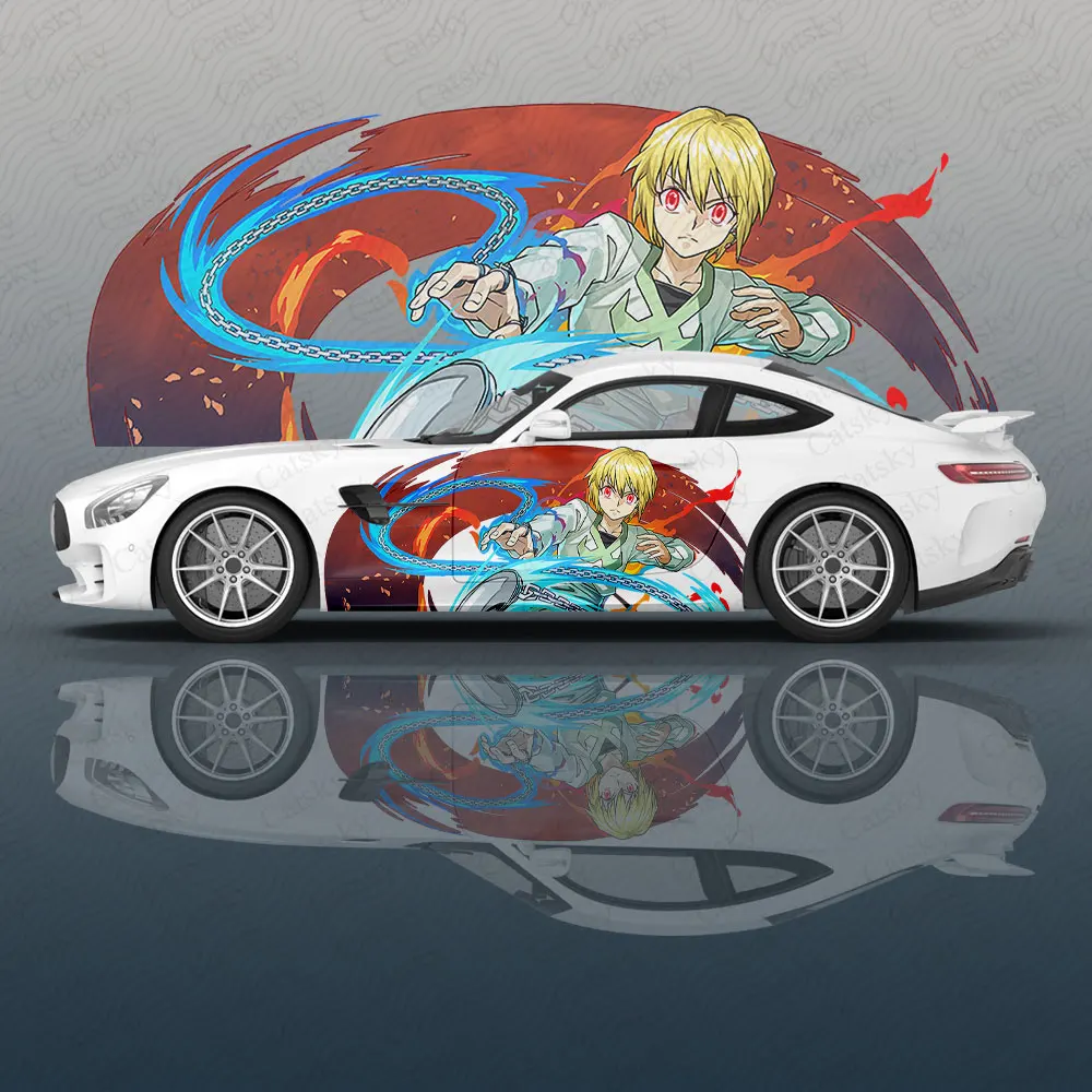 

Kurapika Hunter × Hunter Cars Decal Flower Vinyl Car Stickers SUV Side Graphics Decals, Universal Size, Vehicle Body-Decals