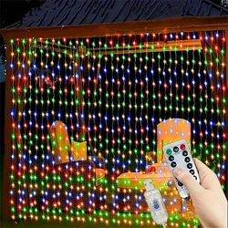 LED String Light Garland with Remote Control for Home and Holiday Decor (Multicolor)
