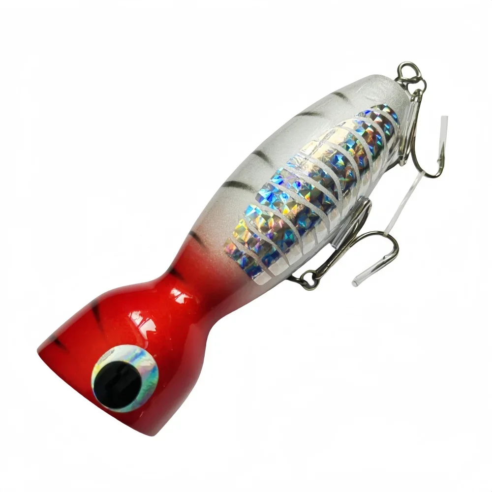16cm100g 120g Big Game Trolling Popper Boot Angeln Topwater Stickbait Oberfläche Harten Köder für Thunfisch GT Pesca Angeln locken – Detail 10