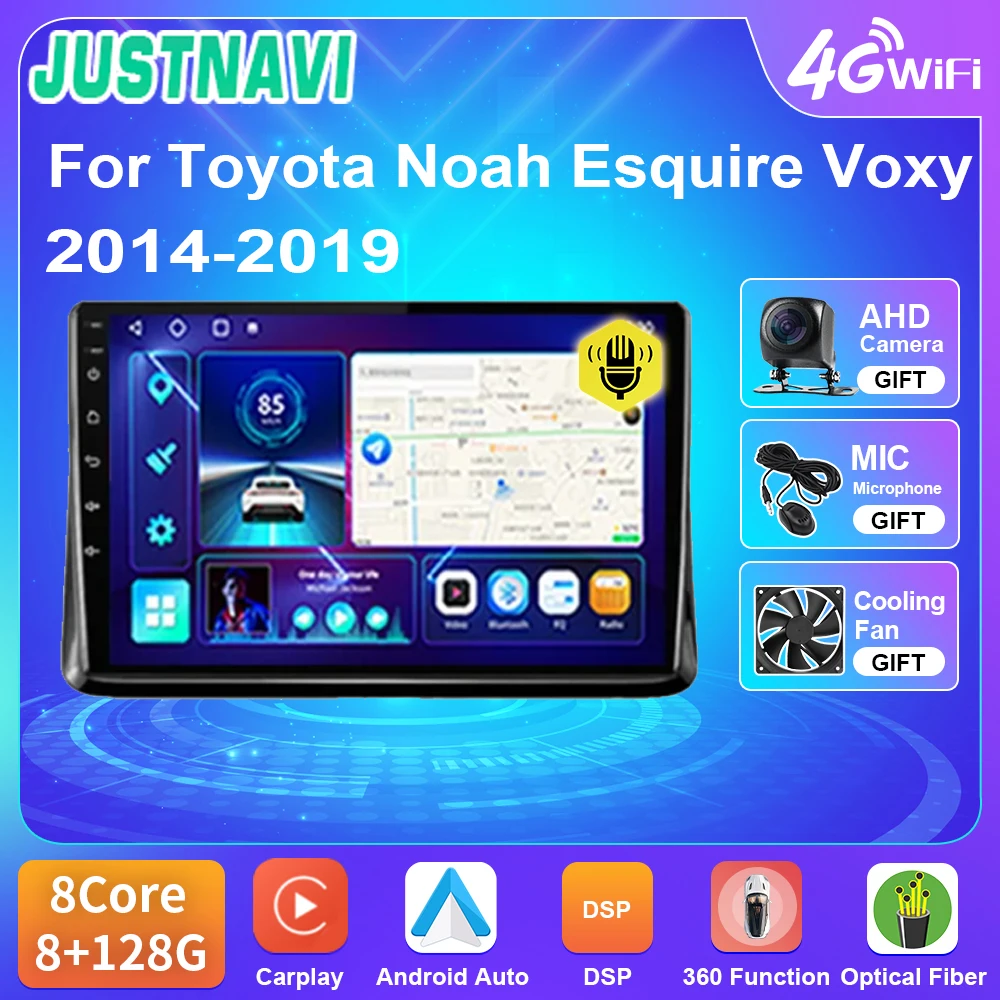

Стерео Автомагнитола JUSTNAVI для Toyota Ноя эскизе Voxy 2014-2019, мультимедийная автомагнитола, навигация GPS, видео, DSP плеер, головное устройство