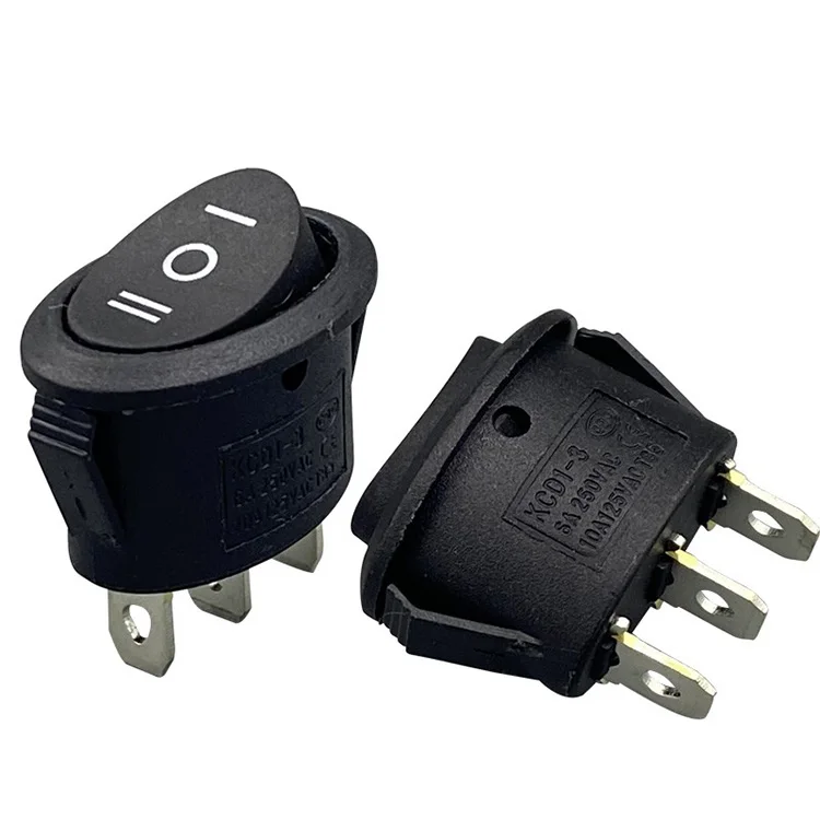 Electric kettle Electric kettle Power supply rocker Round with light boat oval switch 2/3 pin 2/3rd gear 6A/250V