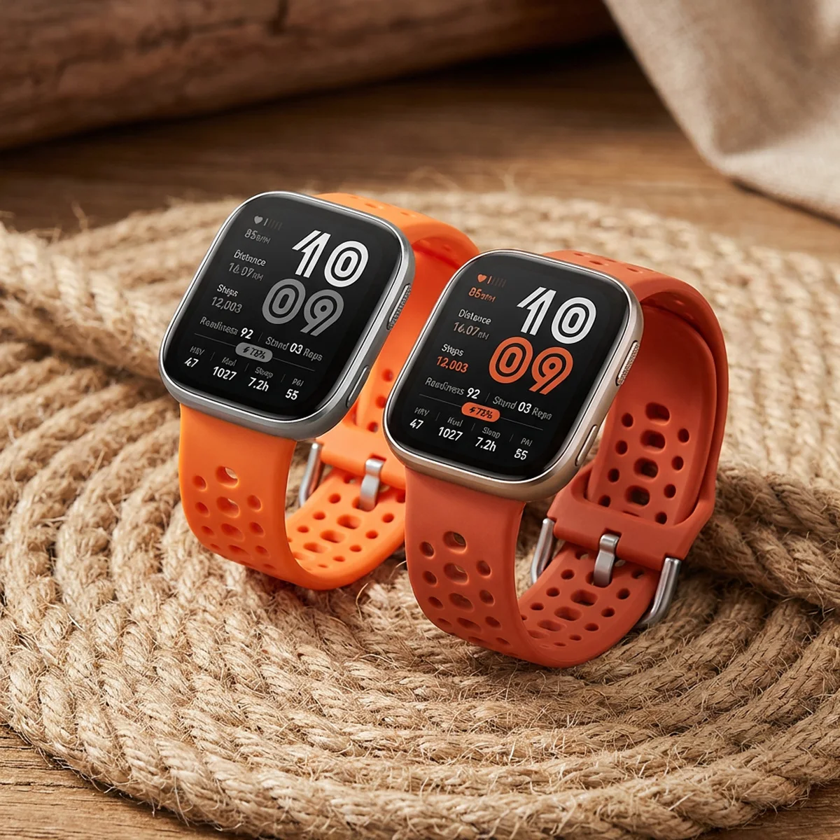 Enhanced Silicone Sport Band - Breathable Soft Bracelet Strap