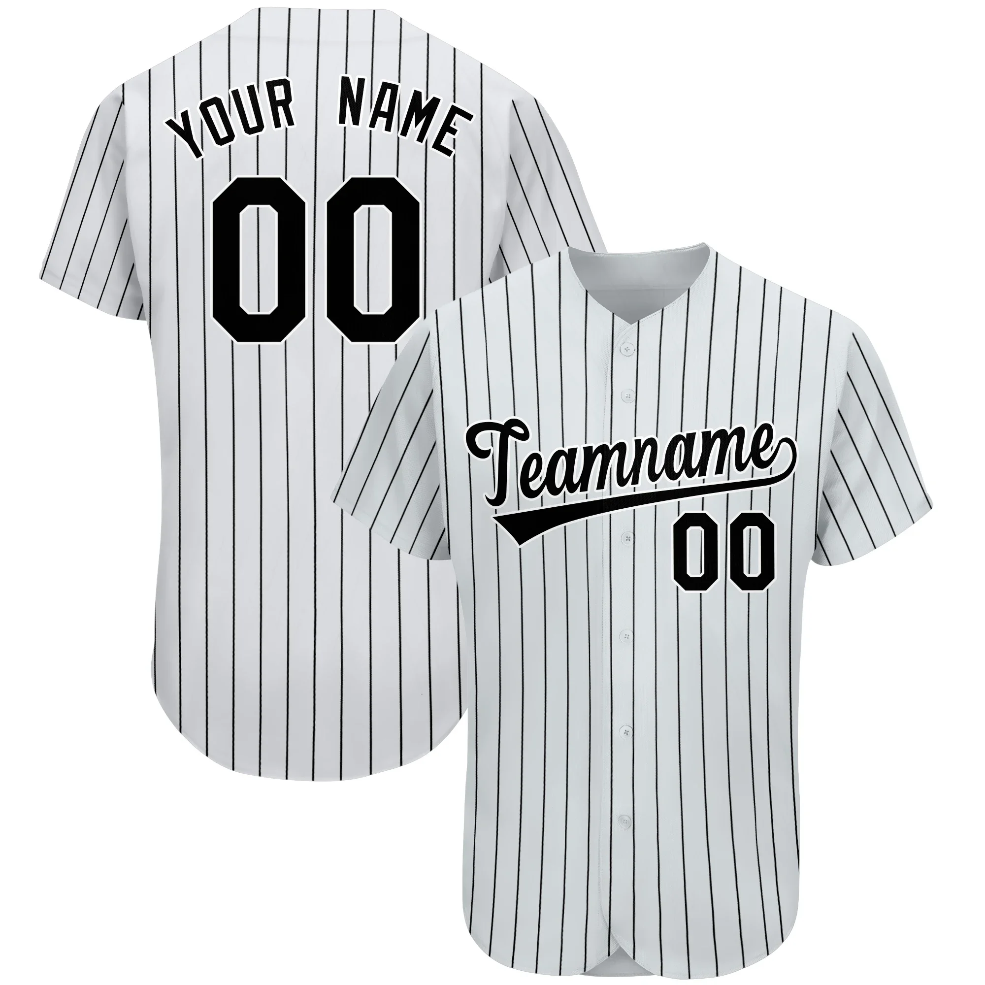 Custom Baseball Jerseys 90s Street Hip-Hop Sweat-Absorbent Softball Uniform Short-Sleeve Cardigan Baseball Training Shirt