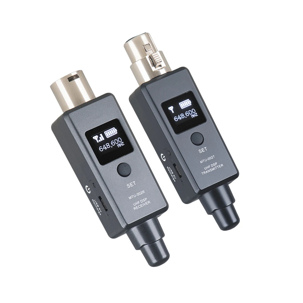 

Microphone Wireless System Set Transmitter Receiver Business Sound