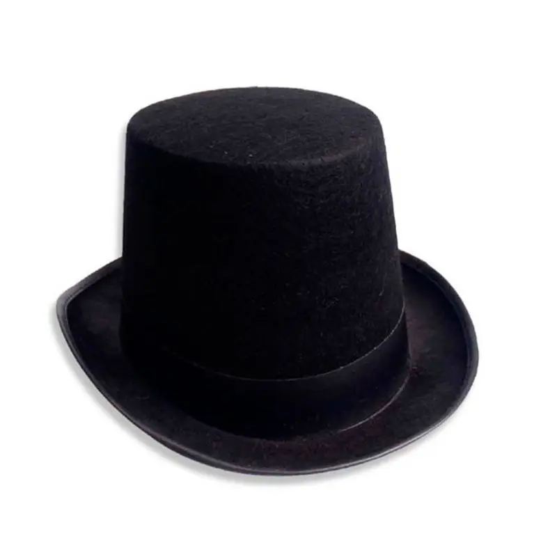 

L5YA Black Top Hat Stage Performances High Cap Formal Birthday Party Supplies