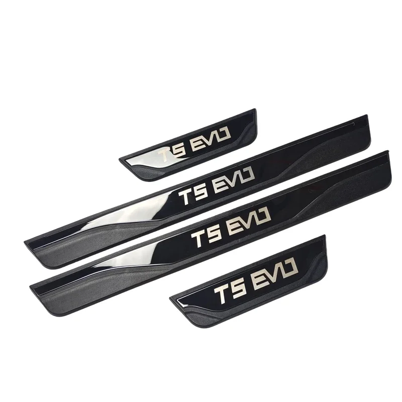 FORTHING T5 EVO 스포츠 액세서리 2022-2024 스테인레스 ABS 자동차 도어 씰 킥 플레이트 보호대 가드 페달 패드 커버 스타일링