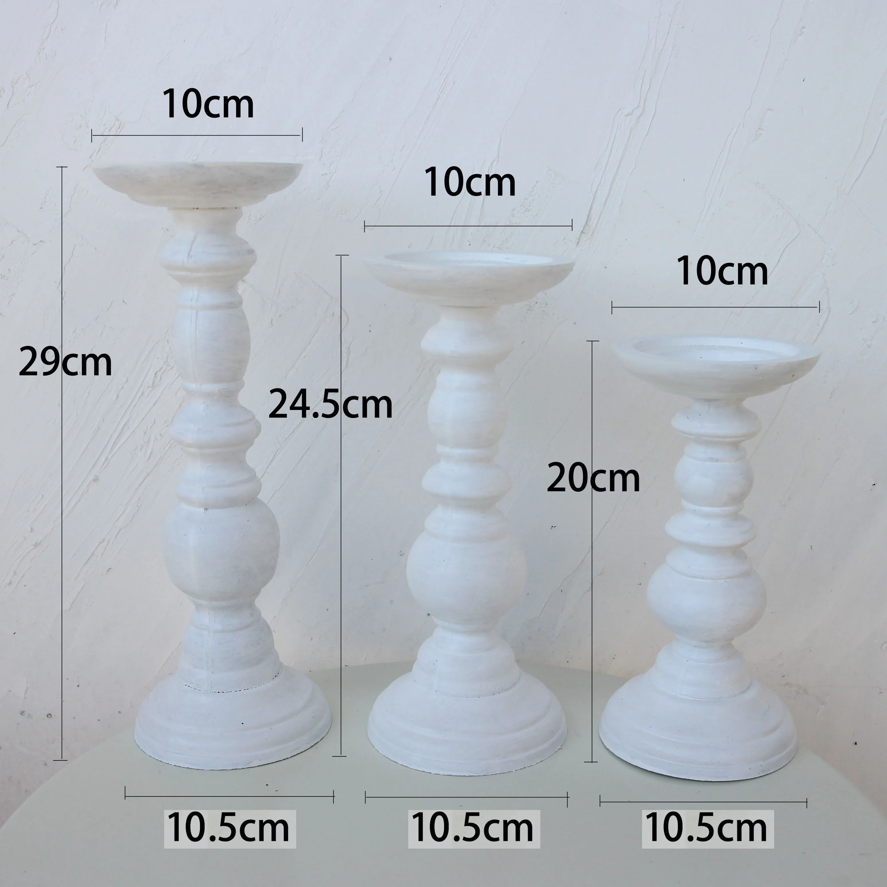 Candle Holders Wooden Candlestick Succulent Plant Pot Tray for Table Desktop Decoration Rustic Wedding Holiday Decor