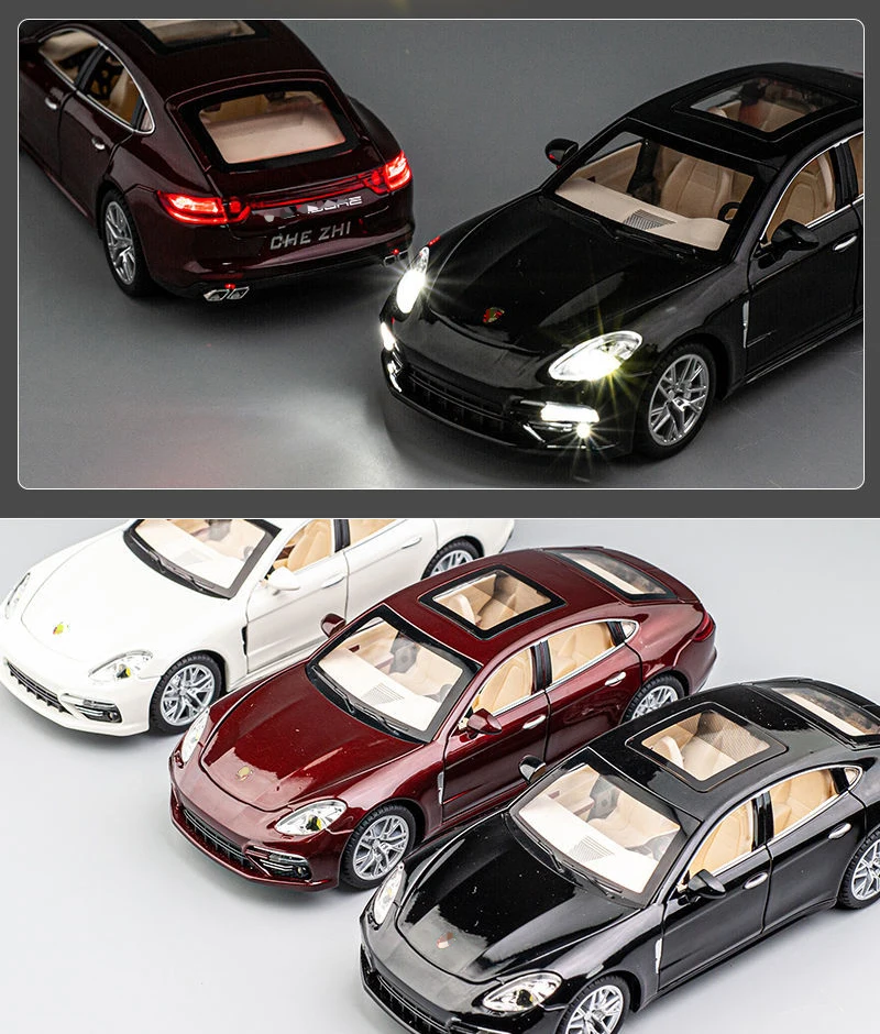 New 1:24 Porsches Panamera Alloy Car Model Diecasts Toy Vehicles Toy Cars Sound And Light Kid Toys For Children Gifts Boy Toy|