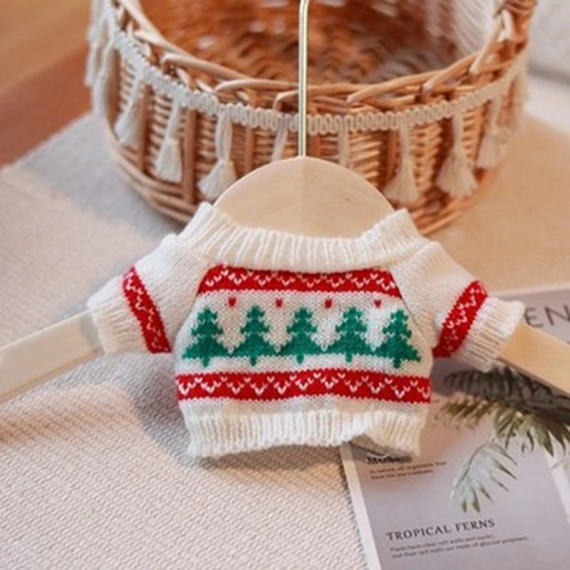 1PC Doll Clothes For Dolls 20cm Autumn Winter Sweater Clothing Suit DIY Doll Dressup Accessories Girl Toys