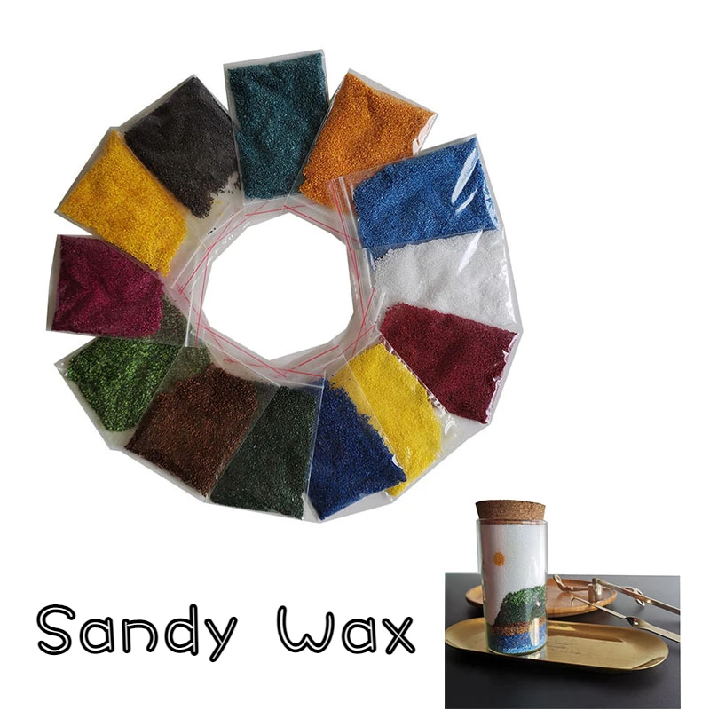 Colourful Granular Sand Wax for DIY Handmade Candles