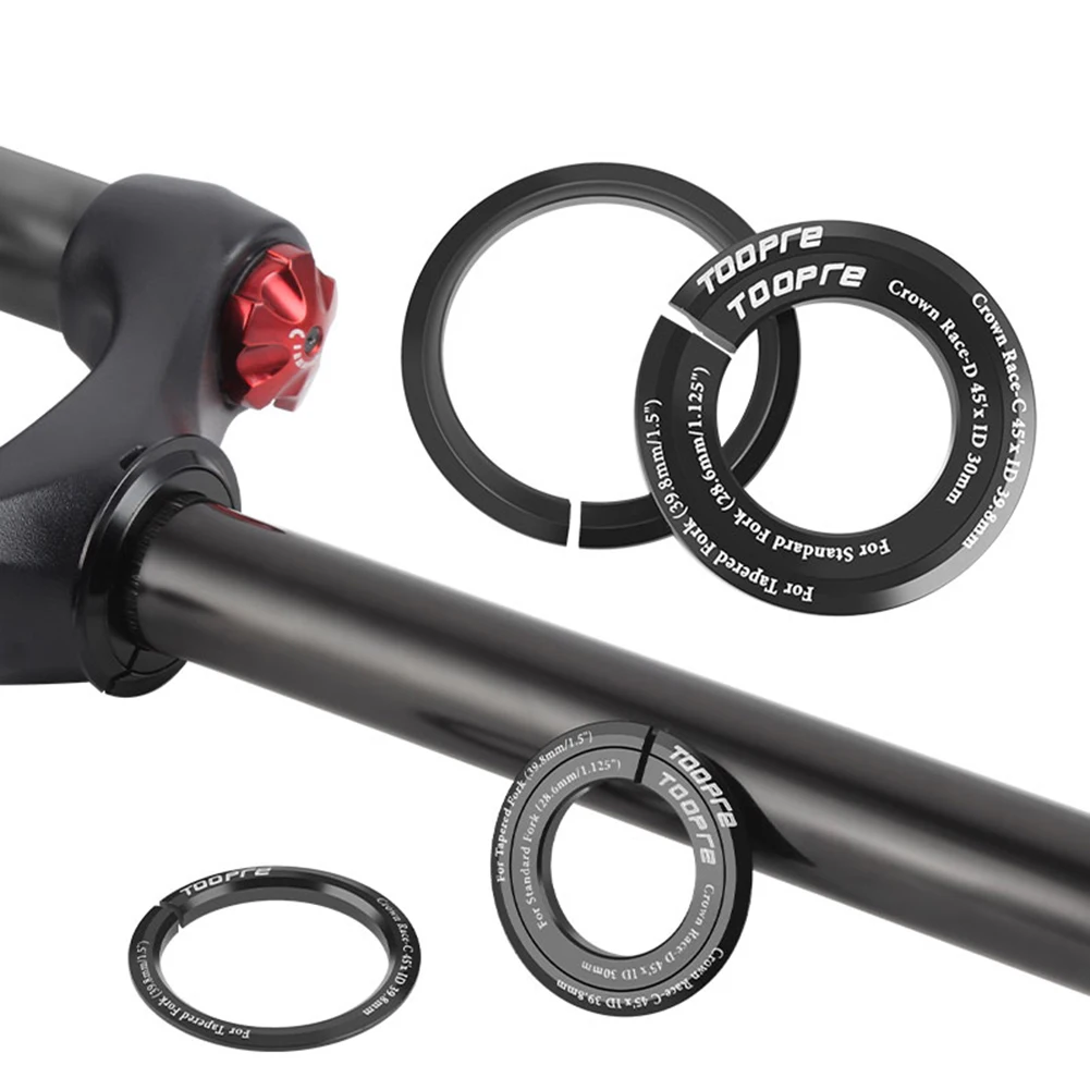 TOOPRE Fahrrad-Headset-Basis-Abstandshalter 28,6 Zoll bis 1,5 Zoll Fahrrad-Headset-Basis-Abstandshalter, Kronenöffnung, konische gerade Gabel, Fahrradteile