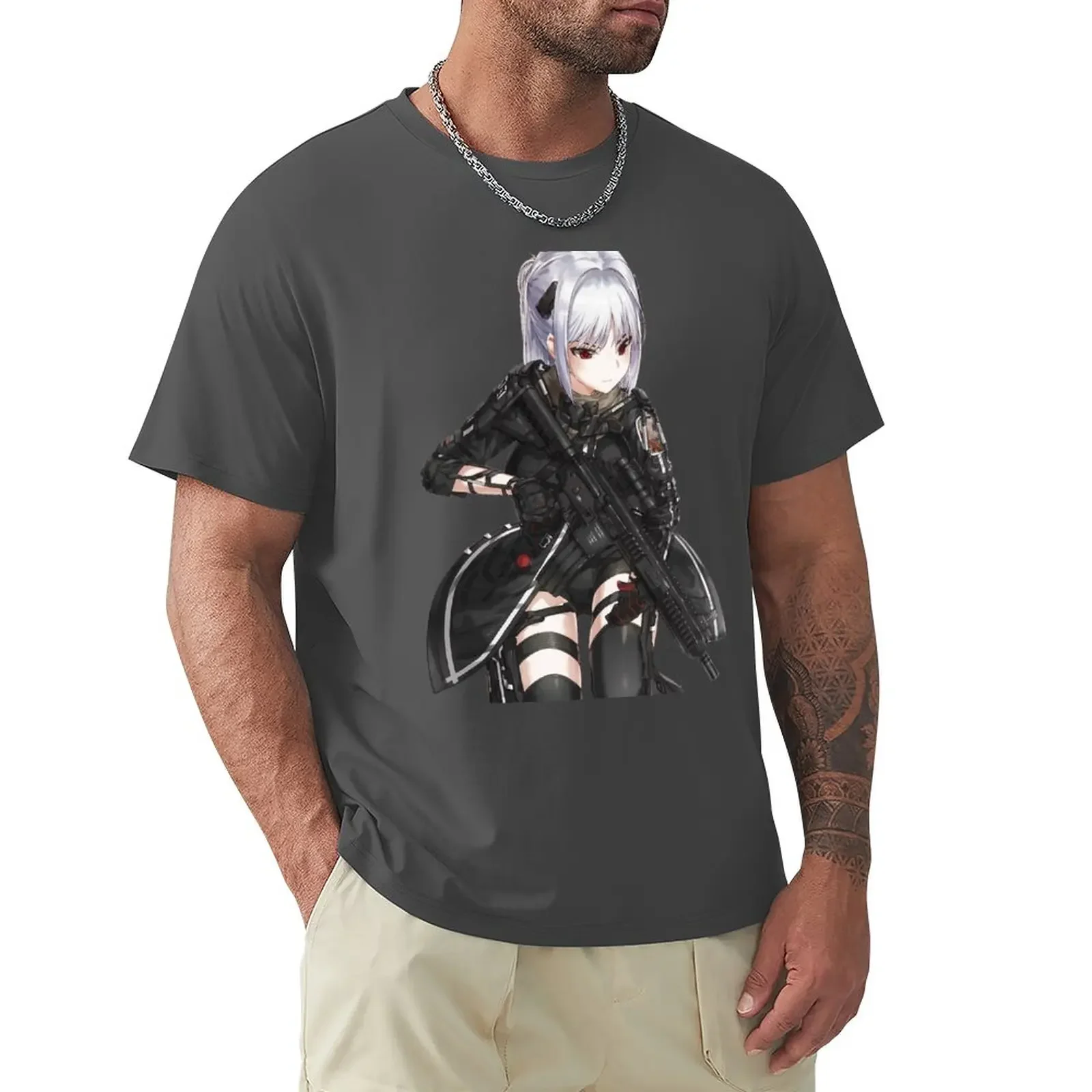 

Military Anime T-Shirt customizeds customs new edition men workout shirt