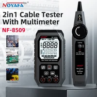 Noyafa Network Cable Tester Digital Cable Tracker PoE Tester Cat5 Cat6 Wire Tracker Measure Length Wiremap Tester Network Tools 1