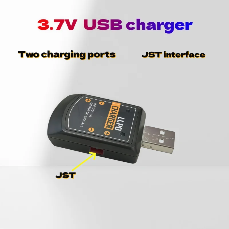 Chargeur USB JST 1 à 2 pour batterie lithium 3.7V drone
