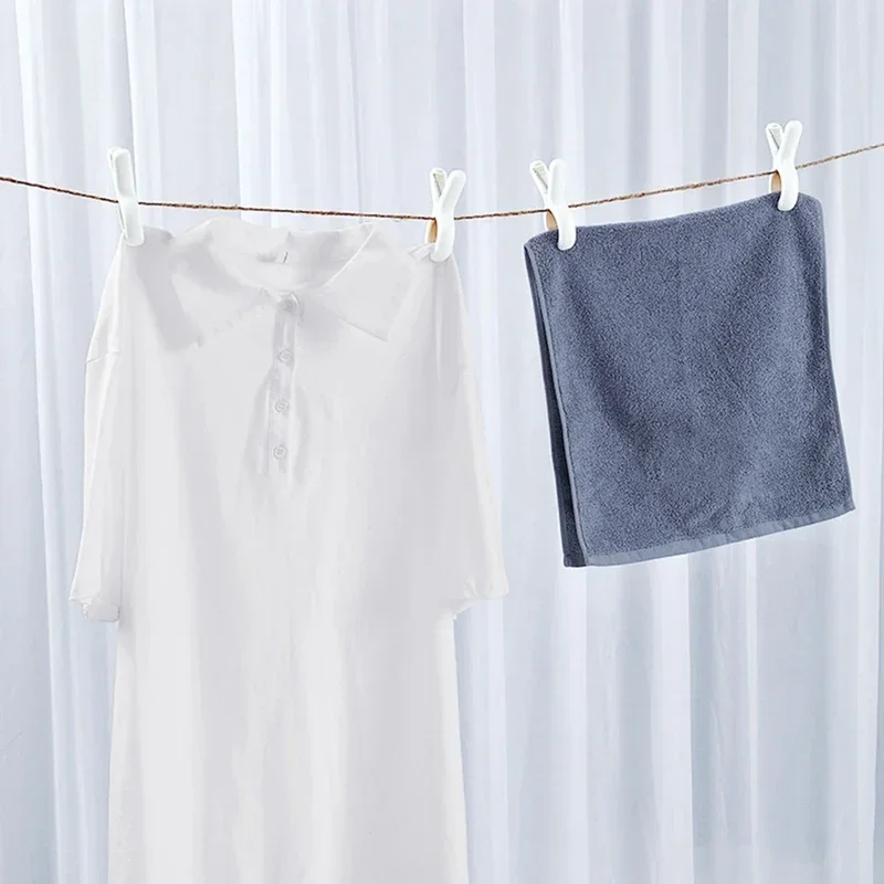 12/24 Piece Plastic Clothes Pins Beach Towel Clips Laundry Clothespins Blankets To Clothesline And Hanging Rack