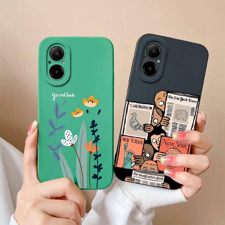 Soft Liquid Silicone Full Protection Phone Case with Multiple Patterns - Anti-Shock Cover
