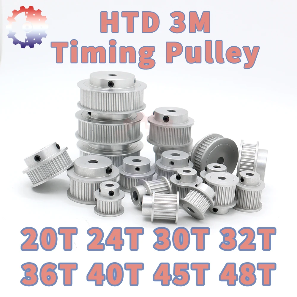 HTD3M Timing Pulley - 40 Teeth With 8mm Bore For 3D Printers & CNC Machines
