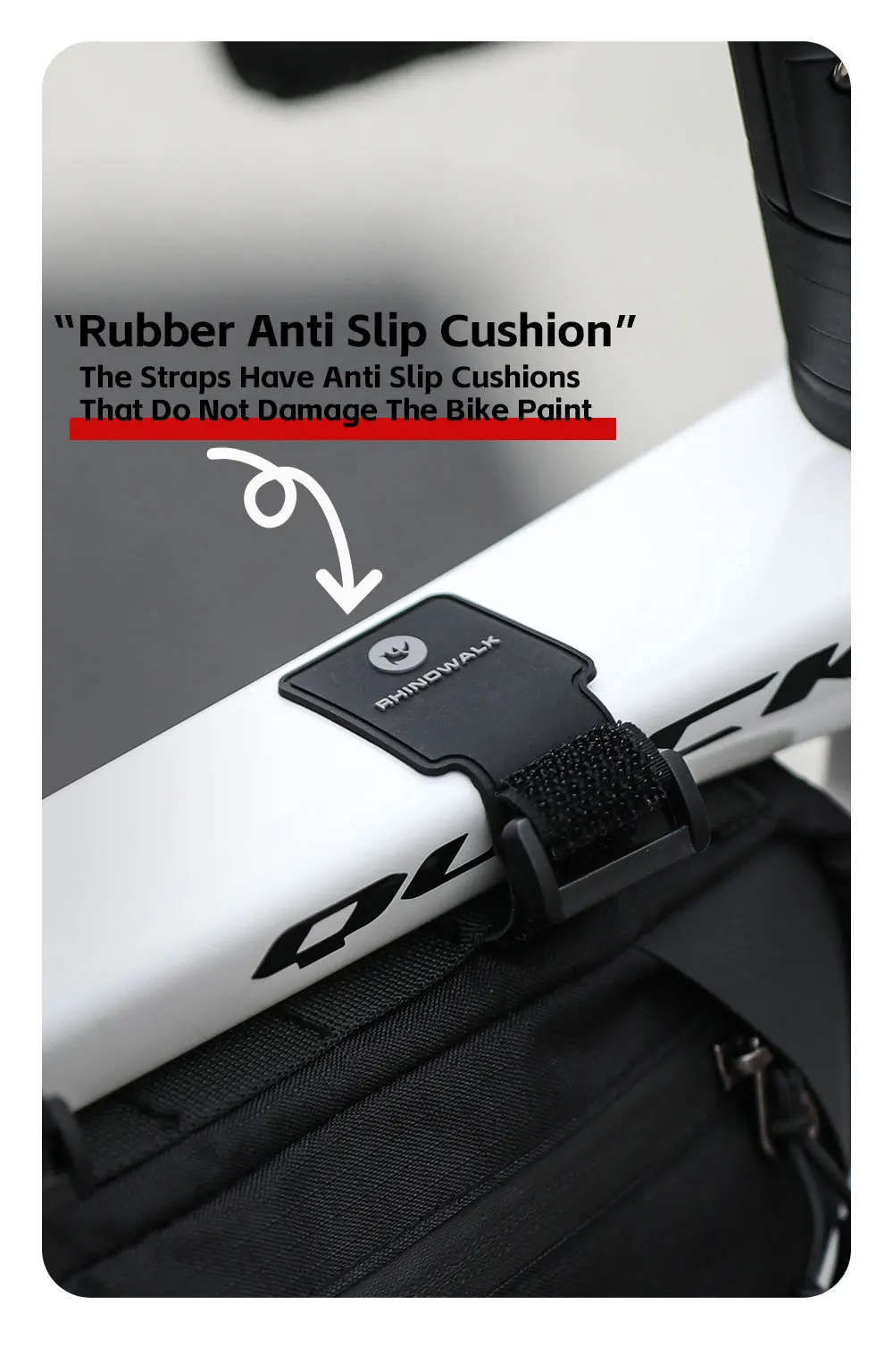 Rhinowalk Fahrradrahmentasche Radfahren Urban Fahrrad Dreieckige Querträgertasche Aufbewahrungstasche für MTB & Road Gravel Bike Lackschutz – Detail 11
