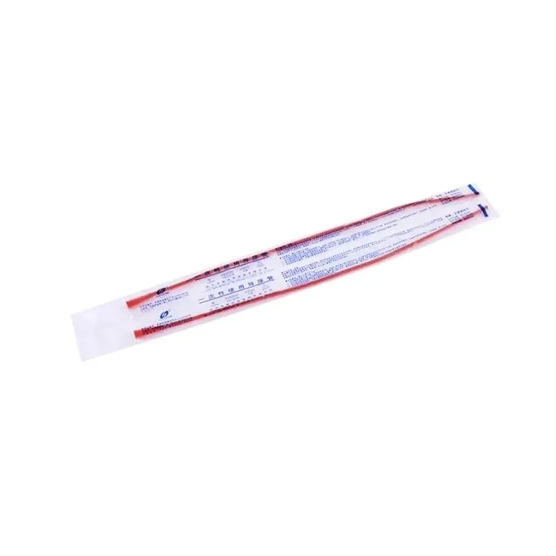 Disposable Foley Catheter 20pcs / 5pcs Disposable Silicon-coated Red Latex Foley Catheter 38cm Fr8-Fr18