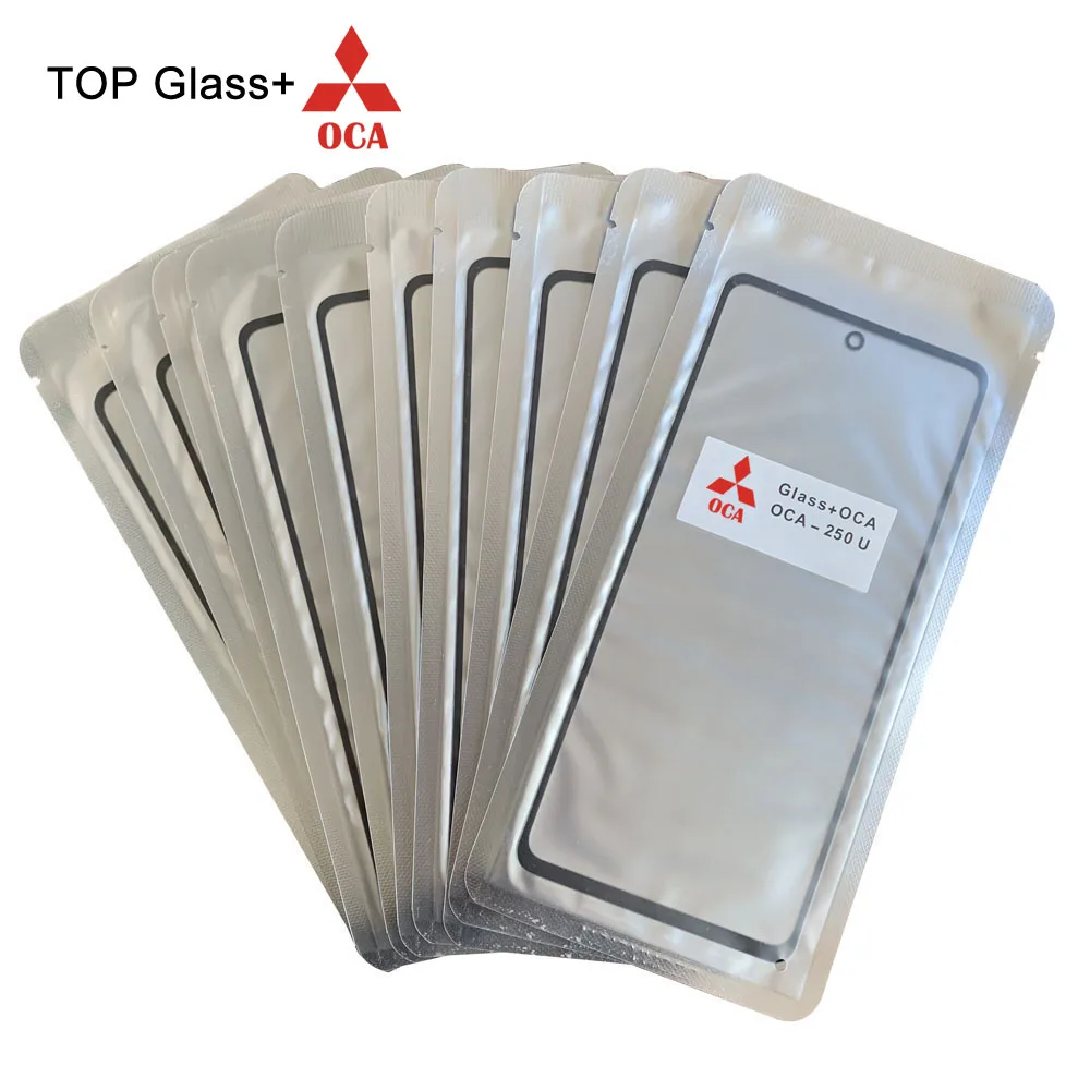 10x1:1 Orig LCD Переднее стекло сенсорный экран + OCA для Samsung A01 A02 A03 Core A02s A03s A12 A21s A32 A42 A52 A72