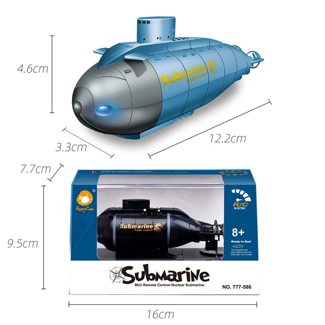 2.4G Electric 6 Channels Mini Playing Water Wireless Remote Control Diving Boat Model Children Nuclear Submarine Boat Toy Gift 6