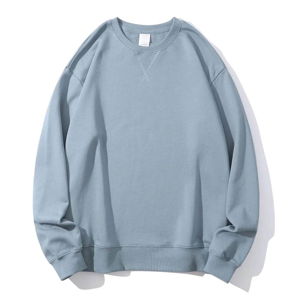 Vintage Heavyweight Cotton Long Sleeve Sweater - Inverted Triangle Loose Fit