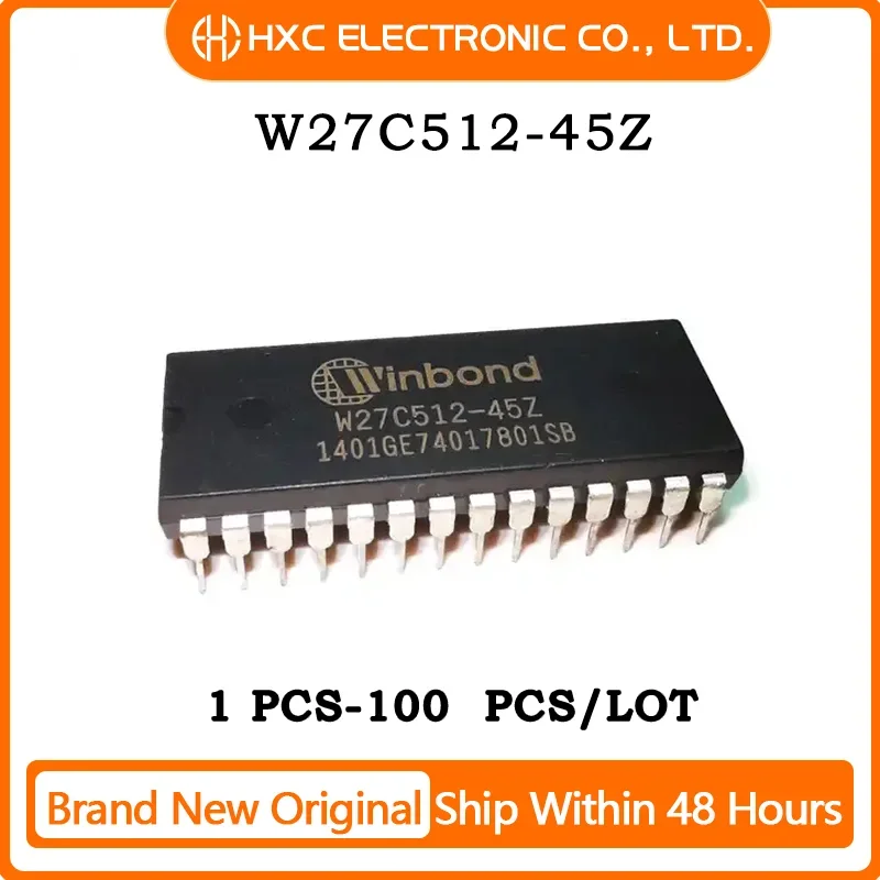 1PCS-5PCS-10PCS-50PCS-W27C512-45Z-W27C512-45-W27C512-IC-EEPROM-512KBIT ...