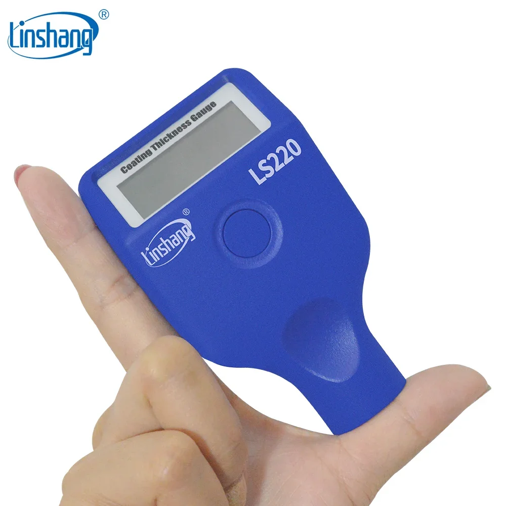 Linshang LS220 Automotive Car Paint Meter Electroplate Metal Coating Thickness Gauge for Automobile Painting 0-2000um Fe & NFe