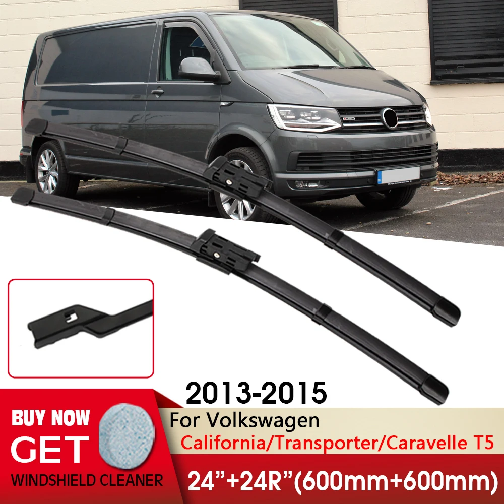 Spazzole Tergicristallo Anteriore Per Auto 24 "+ 24R" Per Volkswagen California/Transporter/Caravelle T5 2013-2015 Tergicristalli Accessori Auto