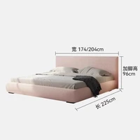 Chambre minimaliste cadre de lit Double King dormir tables de nuit lit moderne rangement Muebles Para El Hogar maison accessoires 5