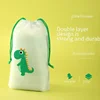 Transparent Drawstring Storage Bag Clothes Underwear Shoes Organizer Pouch Travel Toiletries Cosmetic Cartoon Storage Bag 3