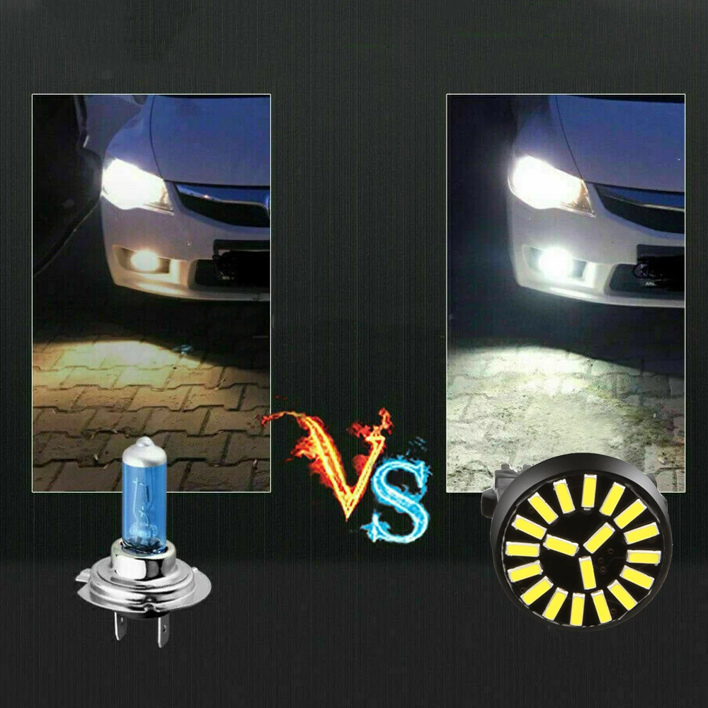 Bombillas LED para coche, luz trasera de freno para conducción diurna, DRL, Universal, accesorio de piezas exteriores, 3157 4014 SMD, 2 uds.