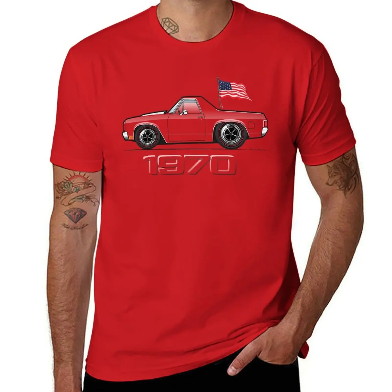 

1970 Cartoon multi-Color T-shirt sublime sports fans oversized mens t shirts