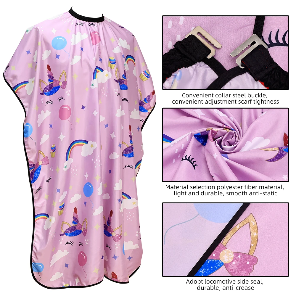 Barber Haircut Anti static Salon Haircut Cape Kids Child Styling Smock Cover Waterproof Household Apron Styling Tools