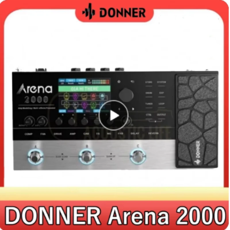 Donner Arena 2000 マルチエフェクターペダル 278種類のエフェクト IR