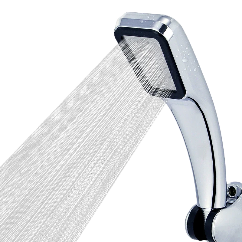 

ZhangJi 300 Holes High Pressure Rainfall Shower Head Water Saving 3 Color Chrome Black White Sprayer Nozzle Bathroom Accessorie