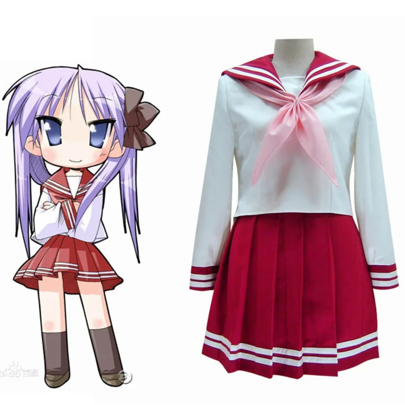 

Аниме Счастливая звезда Izumi Konata Hiiragi Kagami косплей костюмы