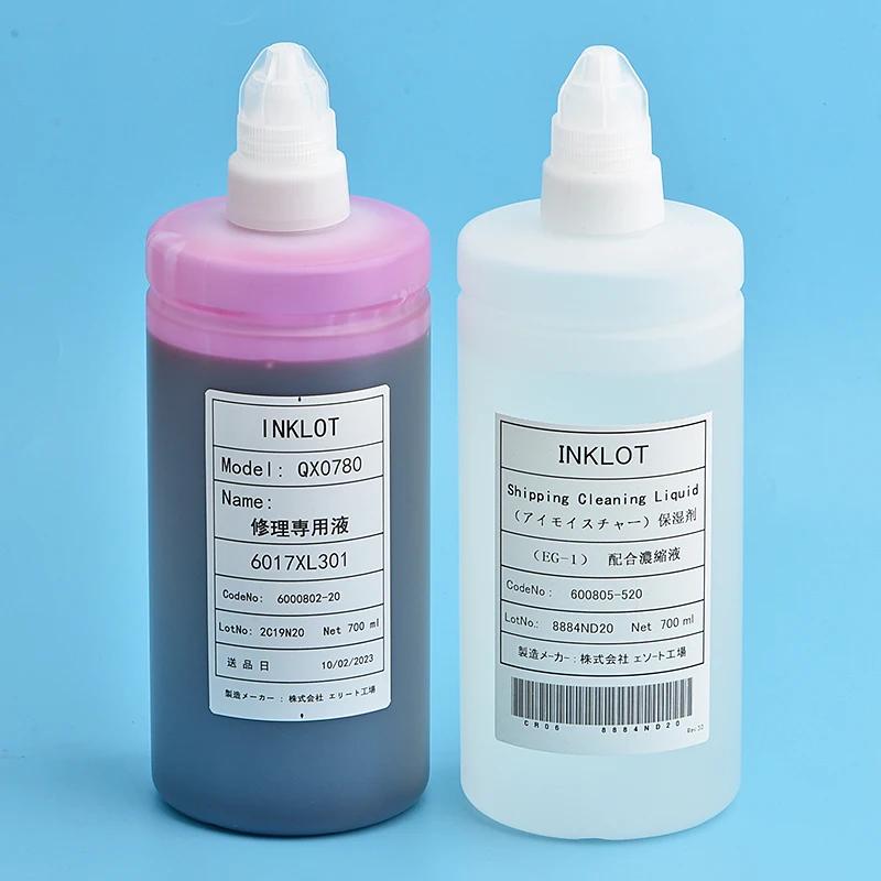 700ML Wide Format Printer Printhead Cleaning Solution For EPSON XP600