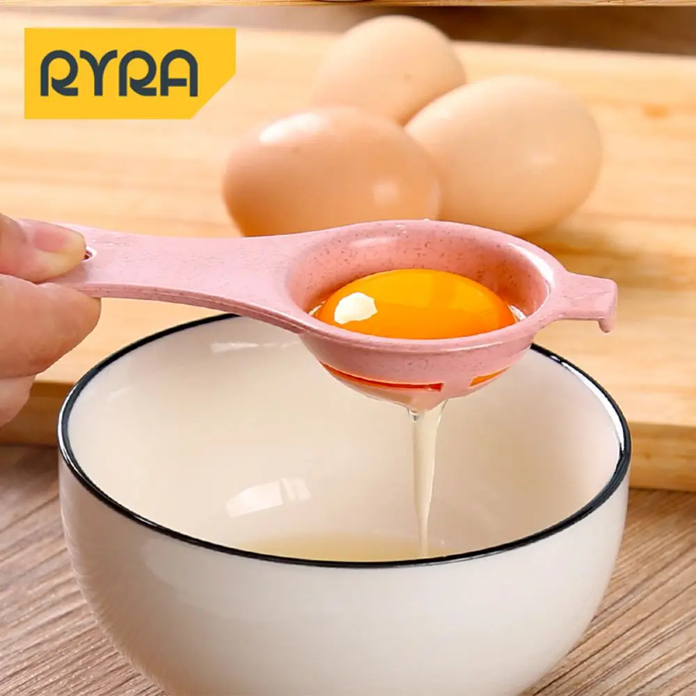 

Egg Filter Hook Design Good Filtering Effect Small And Practical Convenient Storage Egg Yolk Separator Green Hollow Out