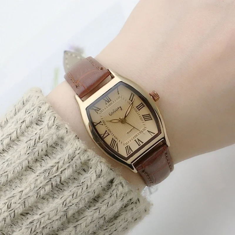 Retro Women Watches Ladies Dress Wristwatches Vintage Leather Bracelet Watch Classic Waterproof Wristwatch Reloj women watches