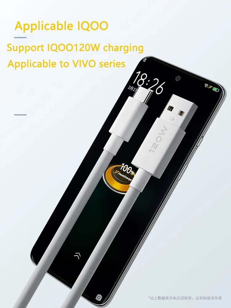 120W Super Flash Charge Type-C Cable with Fast Charger