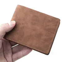 2023 New Wallet Men Short Dollar Clip Zipper Simple Soft Leather Lightweight 2