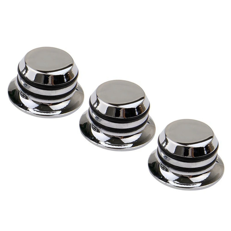 

6Pcs Guitar Metal Top Hat Tone Tuning Knobs For Fender Gibson Electric Guitar Jazz Bass Lp St Chrome